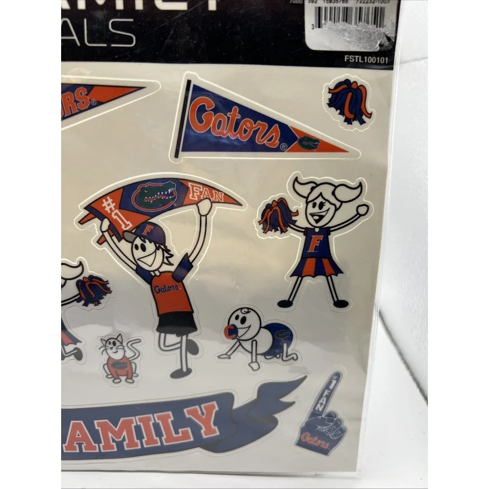 UNIVERSITY OF‎ FLORIDA GATORS FAMILY WINDOW DECAL SHEET NEW Large Sheet